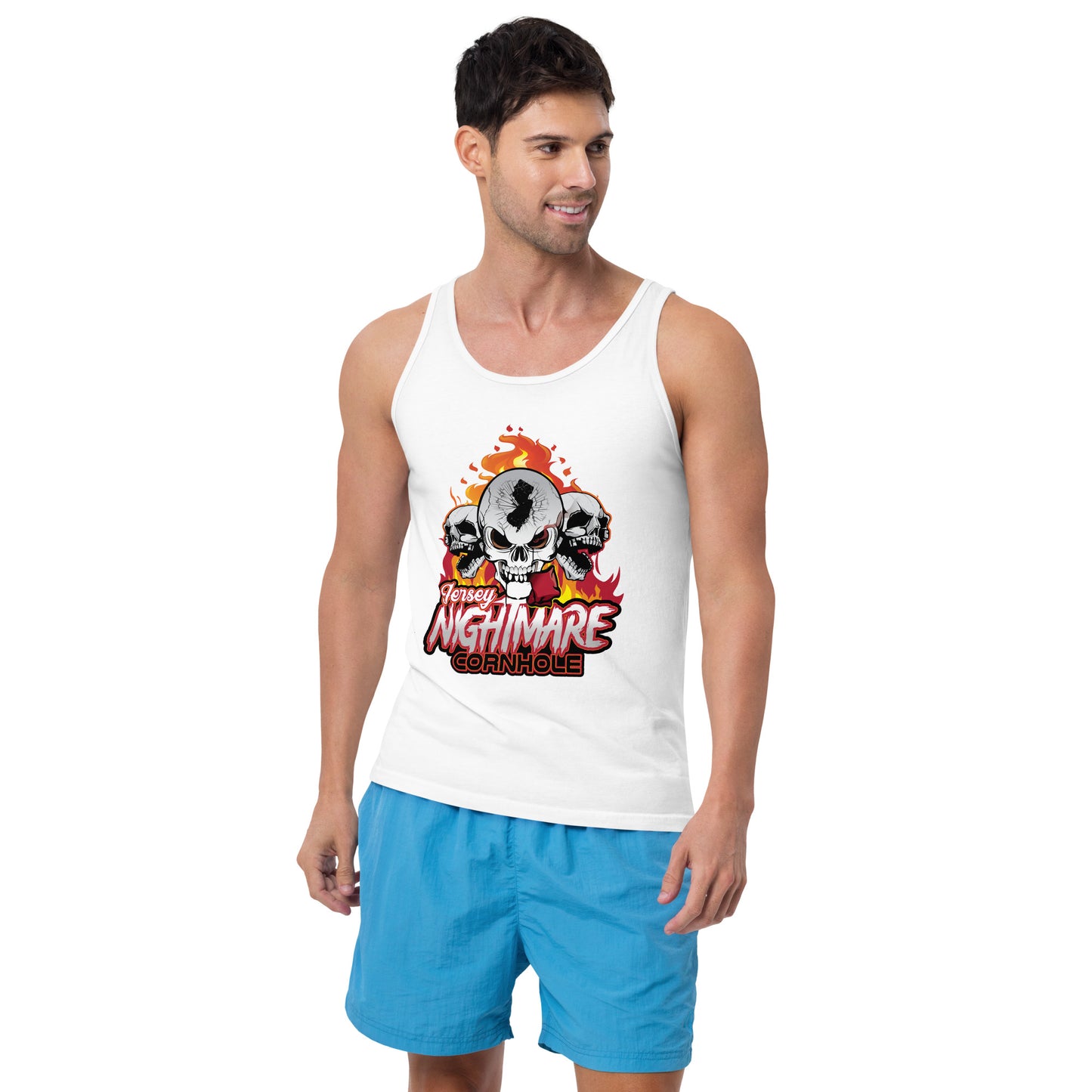 Jersey Nightmare Cornhole Men's Tank Top