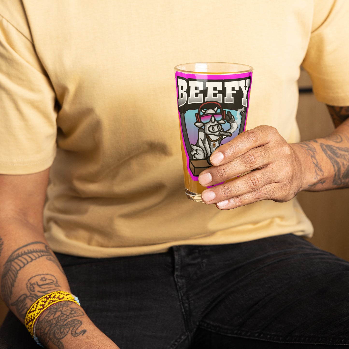 Beefy Shaker pint glass