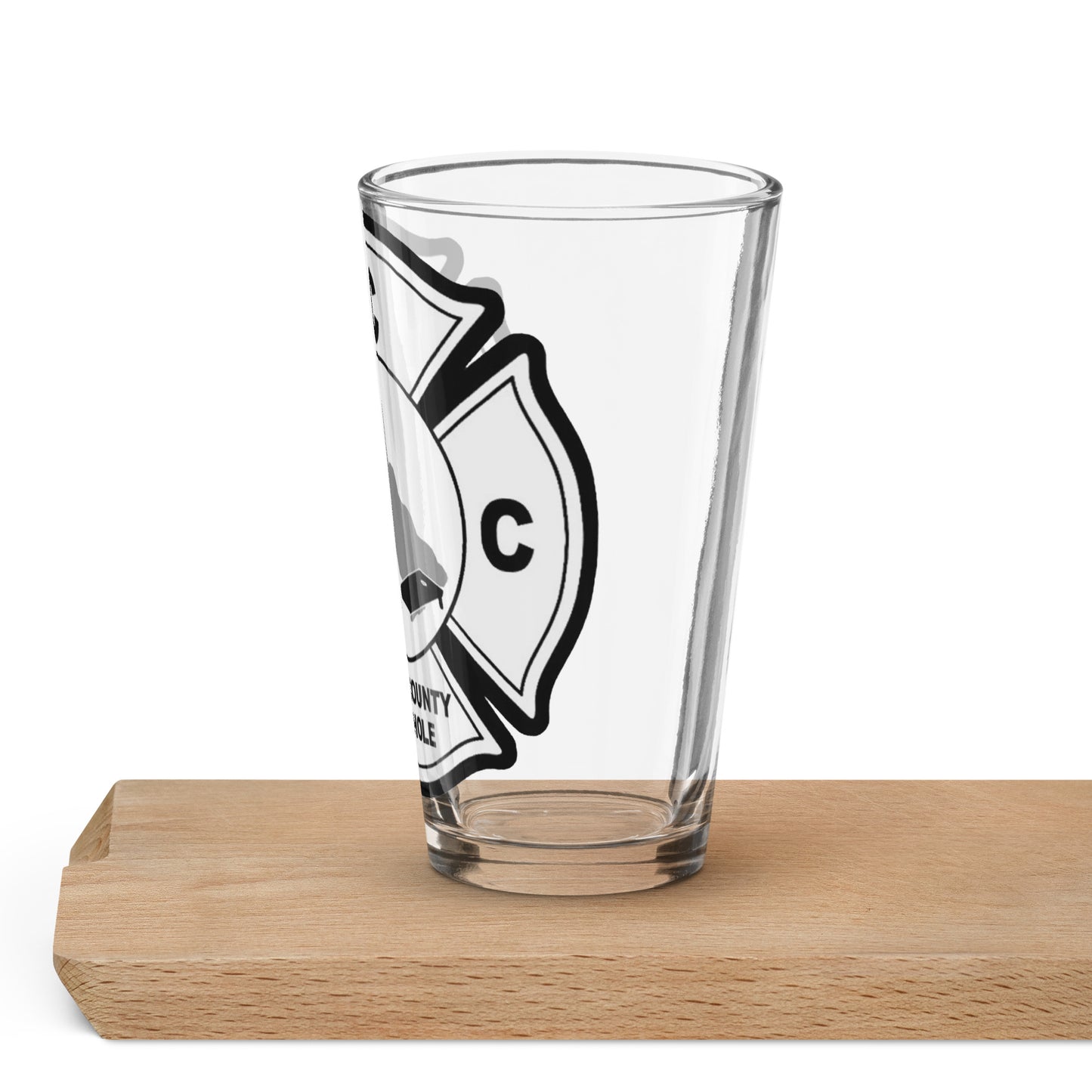BCC Shaker pint glass