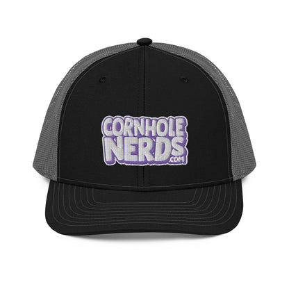 white/purple nerds logo Richardson 112 snapback Trucker hat