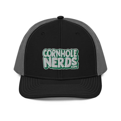 white/kelly green nerds logo Richardson 112 snapback Trucker hat