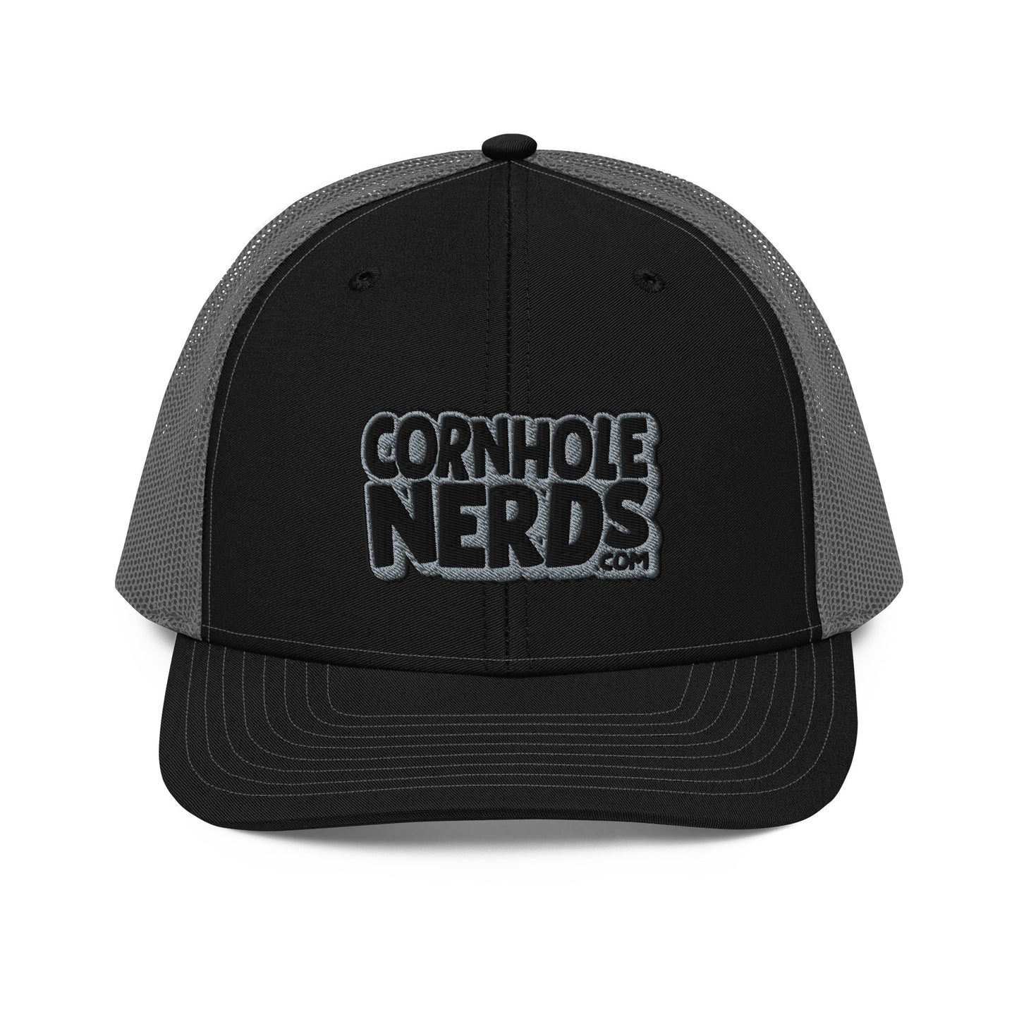 black/gray nerds logo Richardson 112 snapback Trucker hat