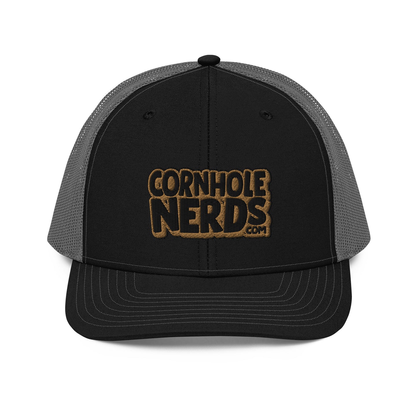 black/gold nerds logo Richardson 112 snapback Trucker hat