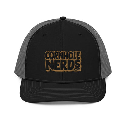 black/gold nerds logo Richardson 112 snapback Trucker hat