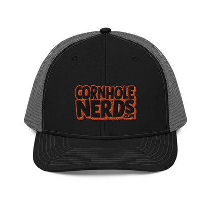 black/orange nerds logo Richardson 112 snapback Trucker Cap