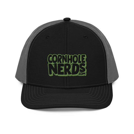 black/kiwi green nerds logo Richardson 112 snapback Trucker hat