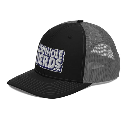 white/navy nerds logo Richardson 112 snapback Trucker hat