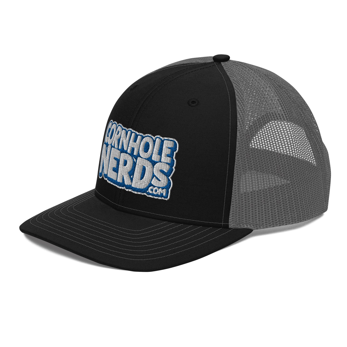 white/royal nerds logo Richardson 112 snapback Trucker hat