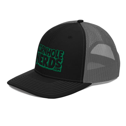 black/kelly green nerds logo Richardson 112 snapback Trucker hat