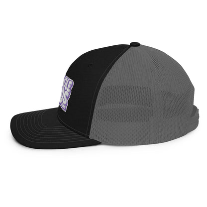 white/purple nerds logo Richardson 112 snapback Trucker hat