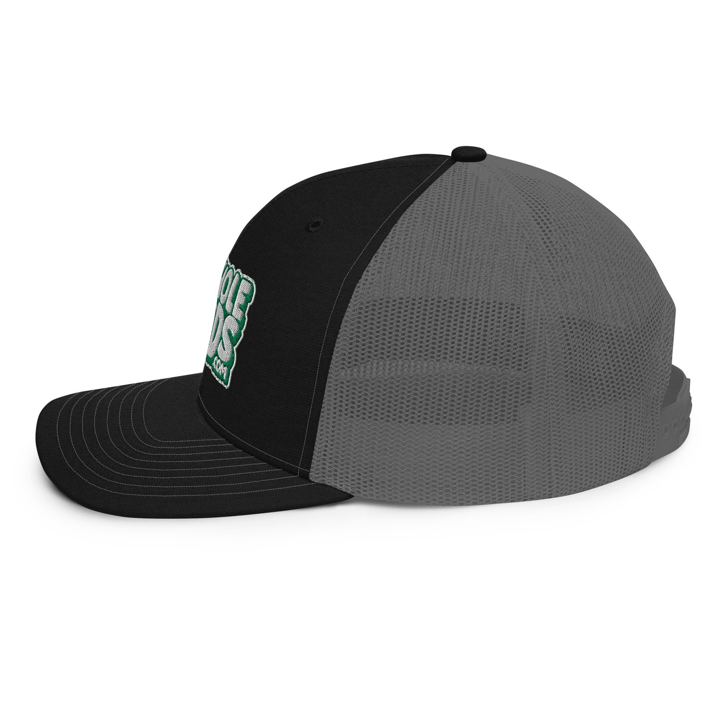 white/kelly green nerds logo Richardson 112 snapback Trucker hat