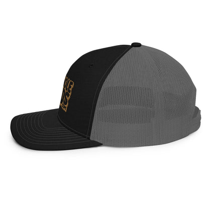 black/gold nerds logo Richardson 112 snapback Trucker hat