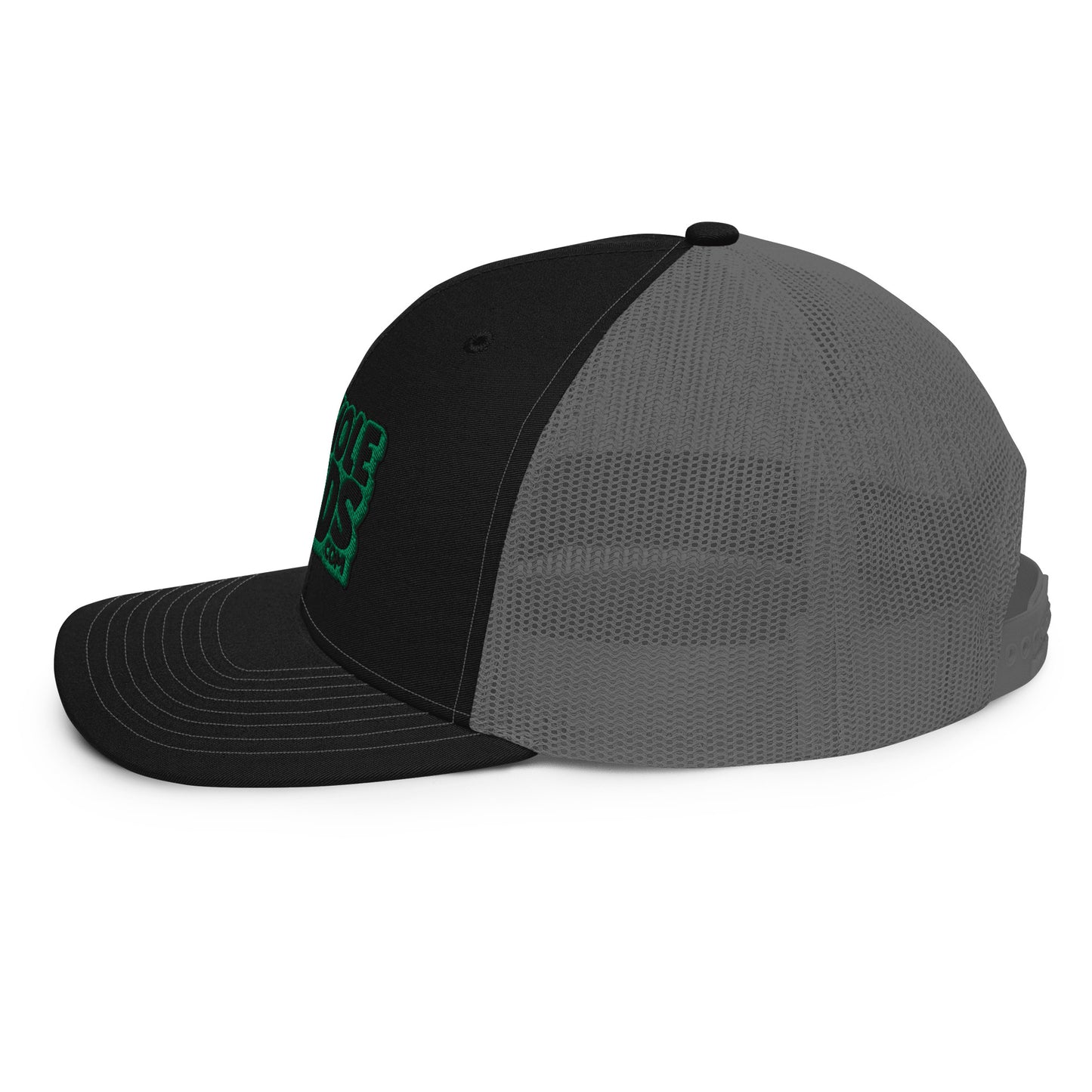 black/kelly green nerds logo Richardson 112 snapback Trucker hat