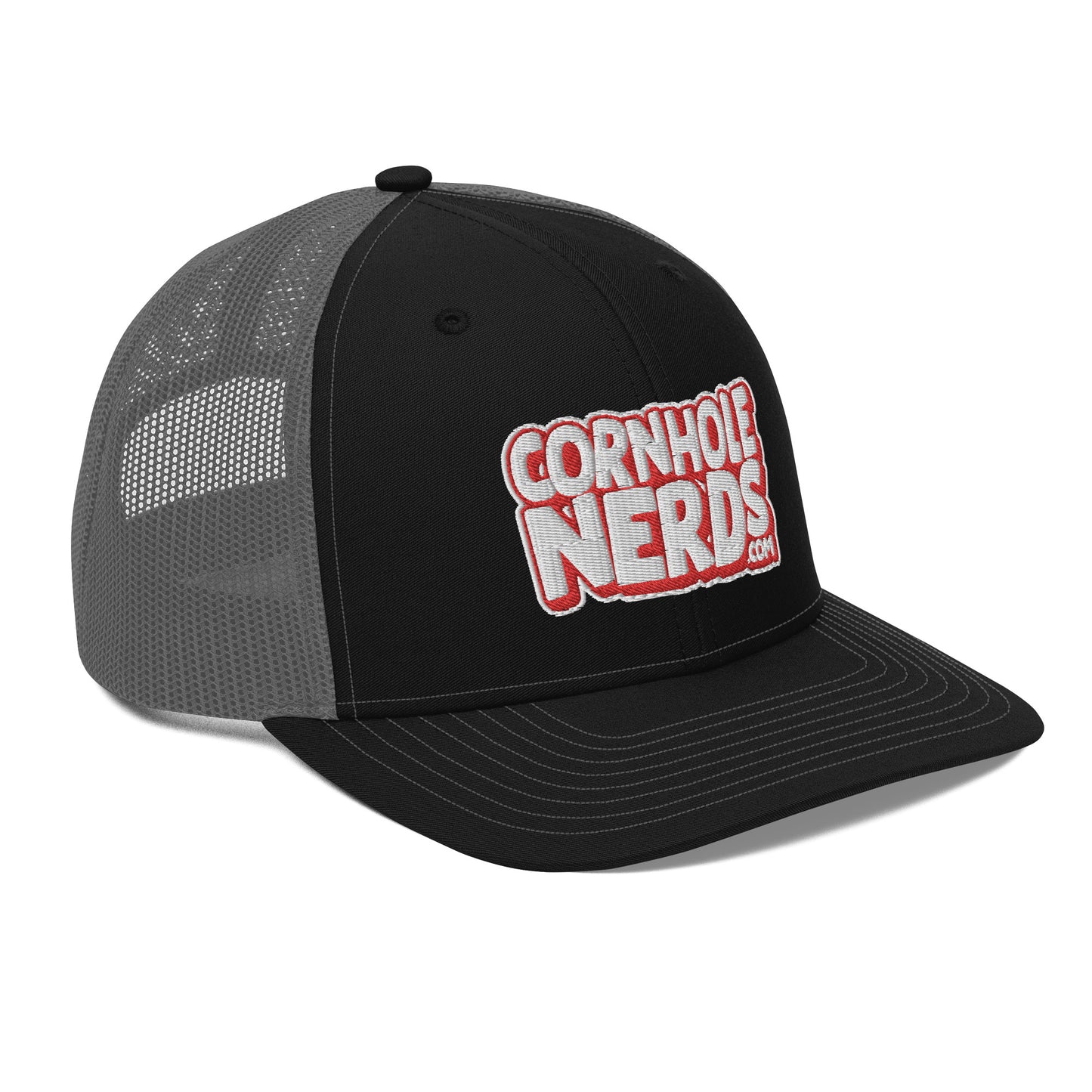 white/red nerds logo Richardson 112 snapback Trucker hat