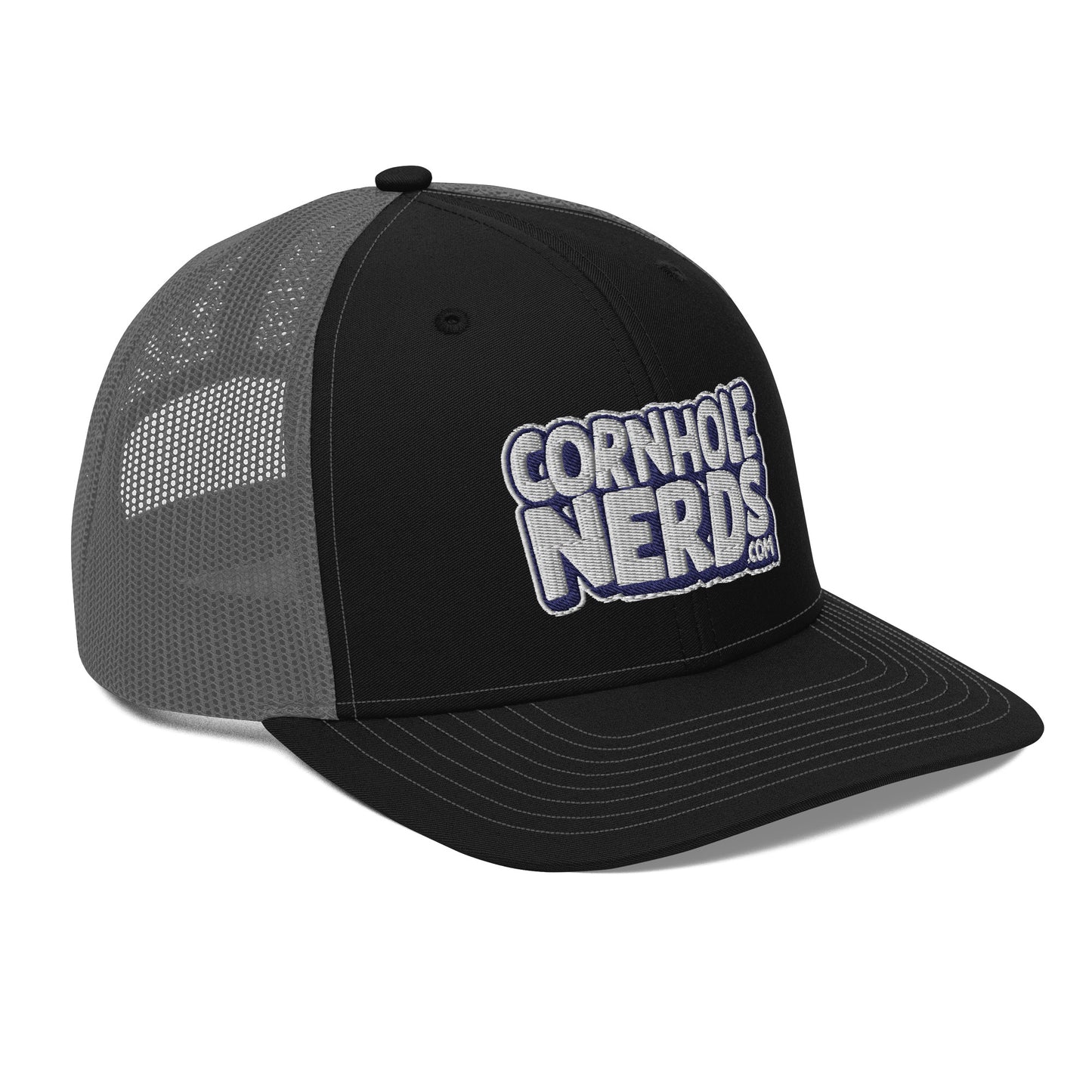 white/navy nerds logo Richardson 112 snapback Trucker hat