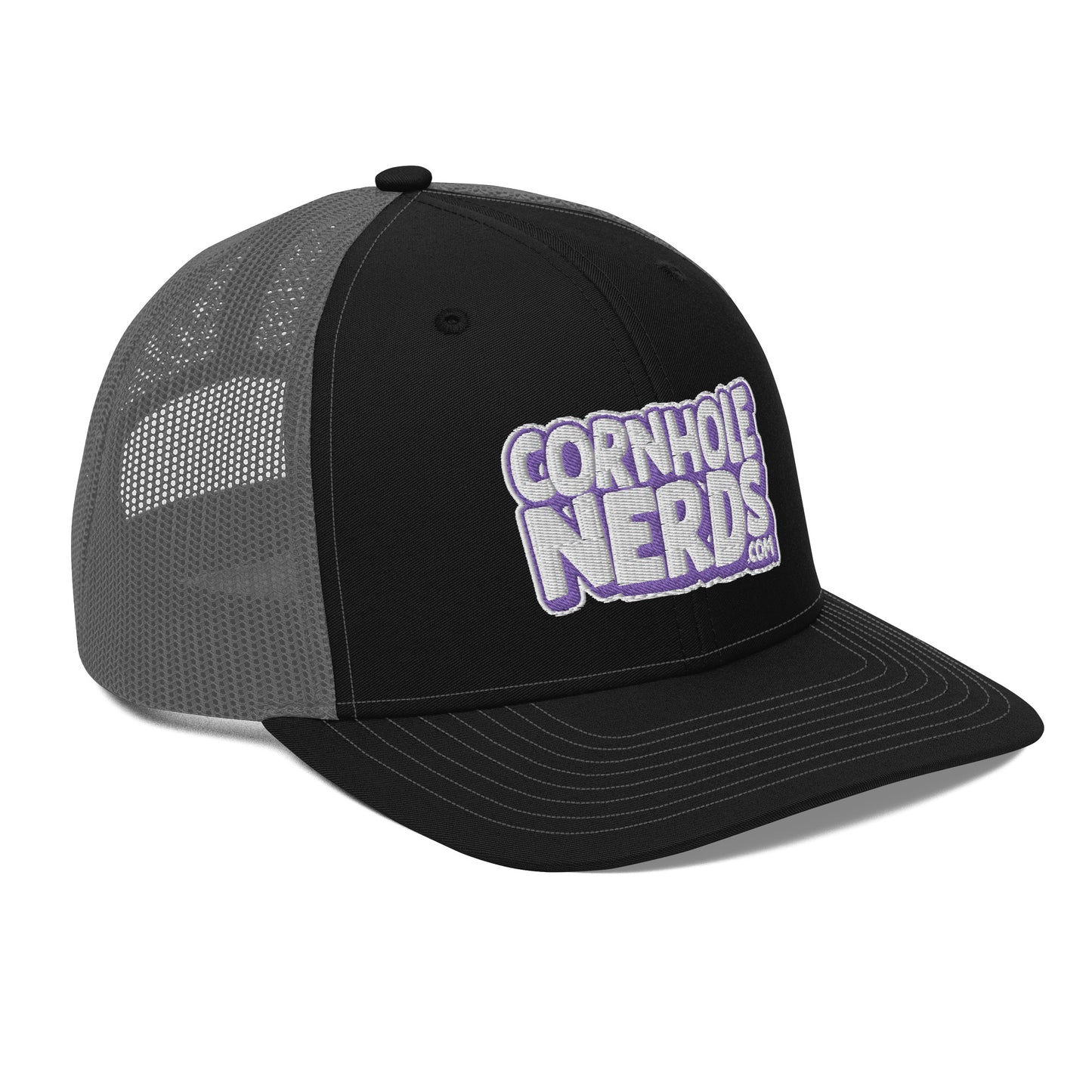 white/purple nerds logo Richardson 112 snapback Trucker hat