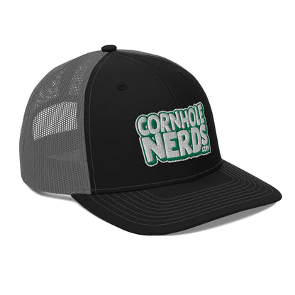 white/kelly green nerds logo Richardson 112 snapback Trucker hat