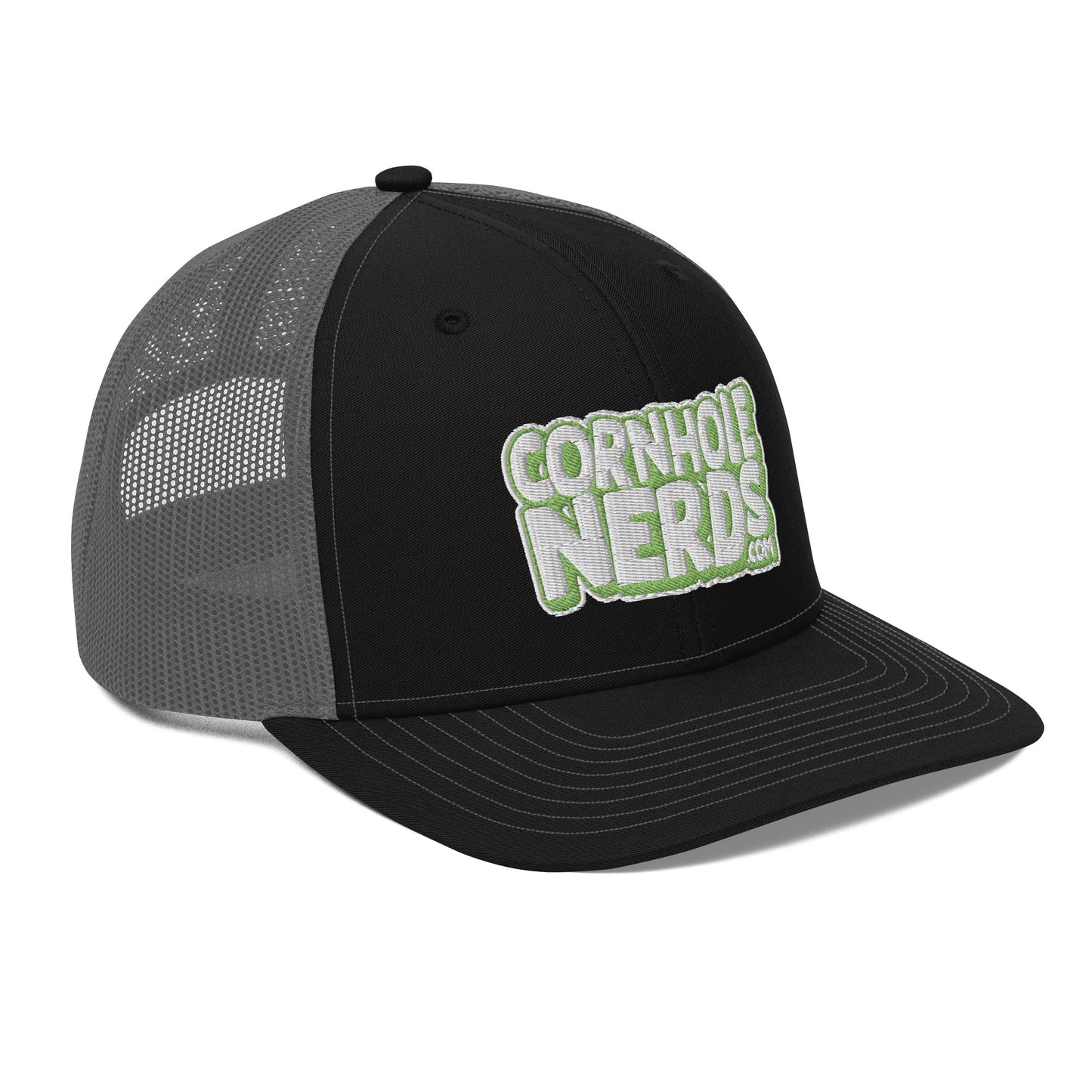 white/kiwi green nerds logo Richardson 112 snapback Trucker hat