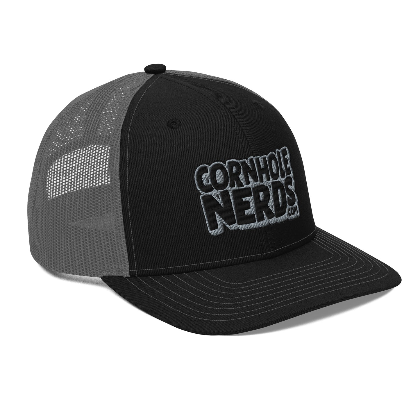 black/gray nerds logo Richardson 112 snapback Trucker hat