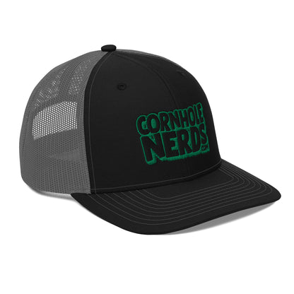 black/kelly green nerds logo Richardson 112 snapback Trucker hat