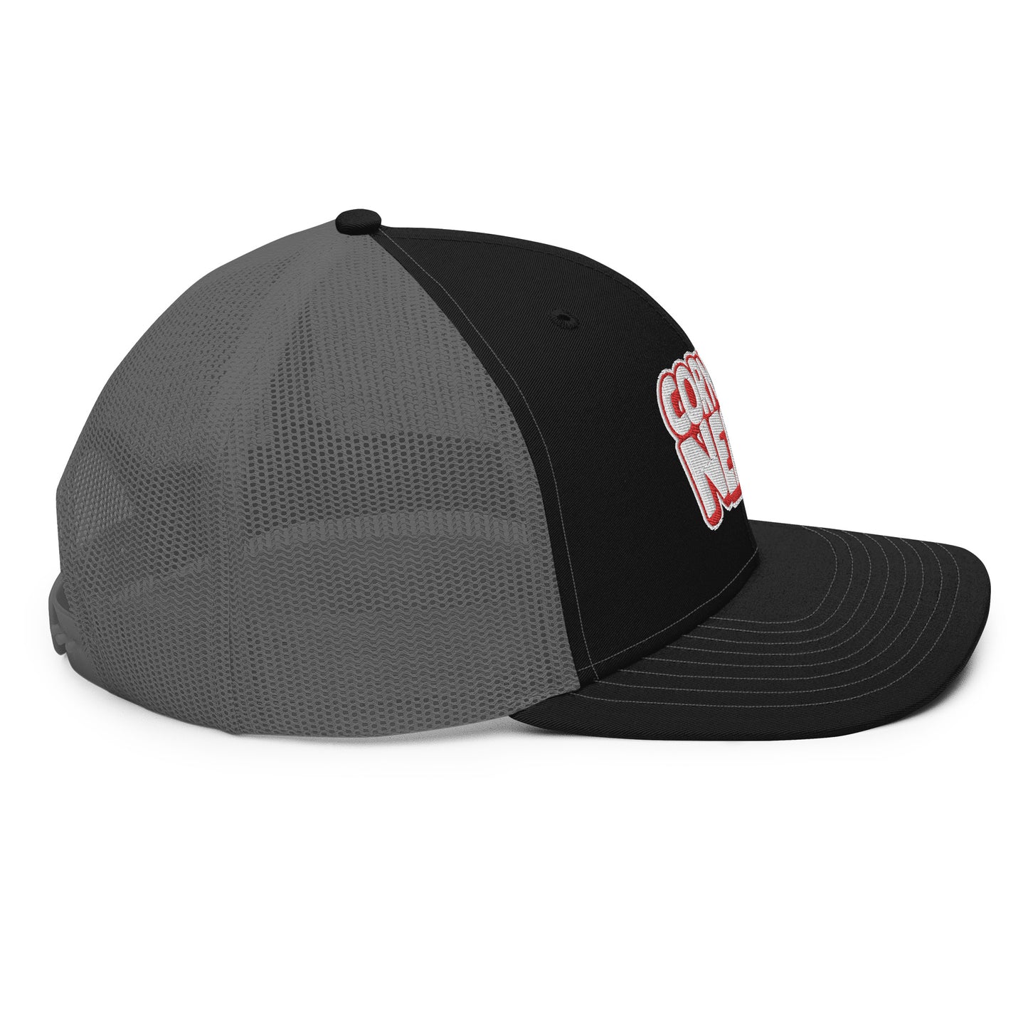 white/red nerds logo Richardson 112 snapback Trucker hat