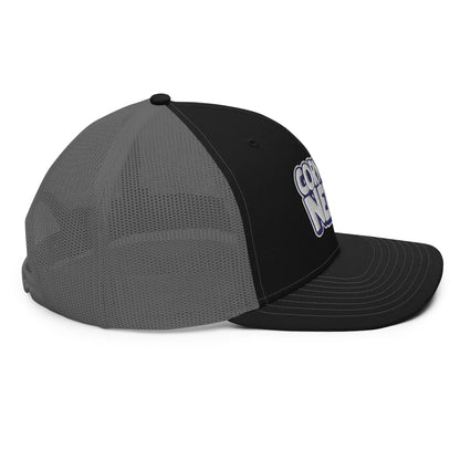 white/navy nerds logo Richardson 112 snapback Trucker hat