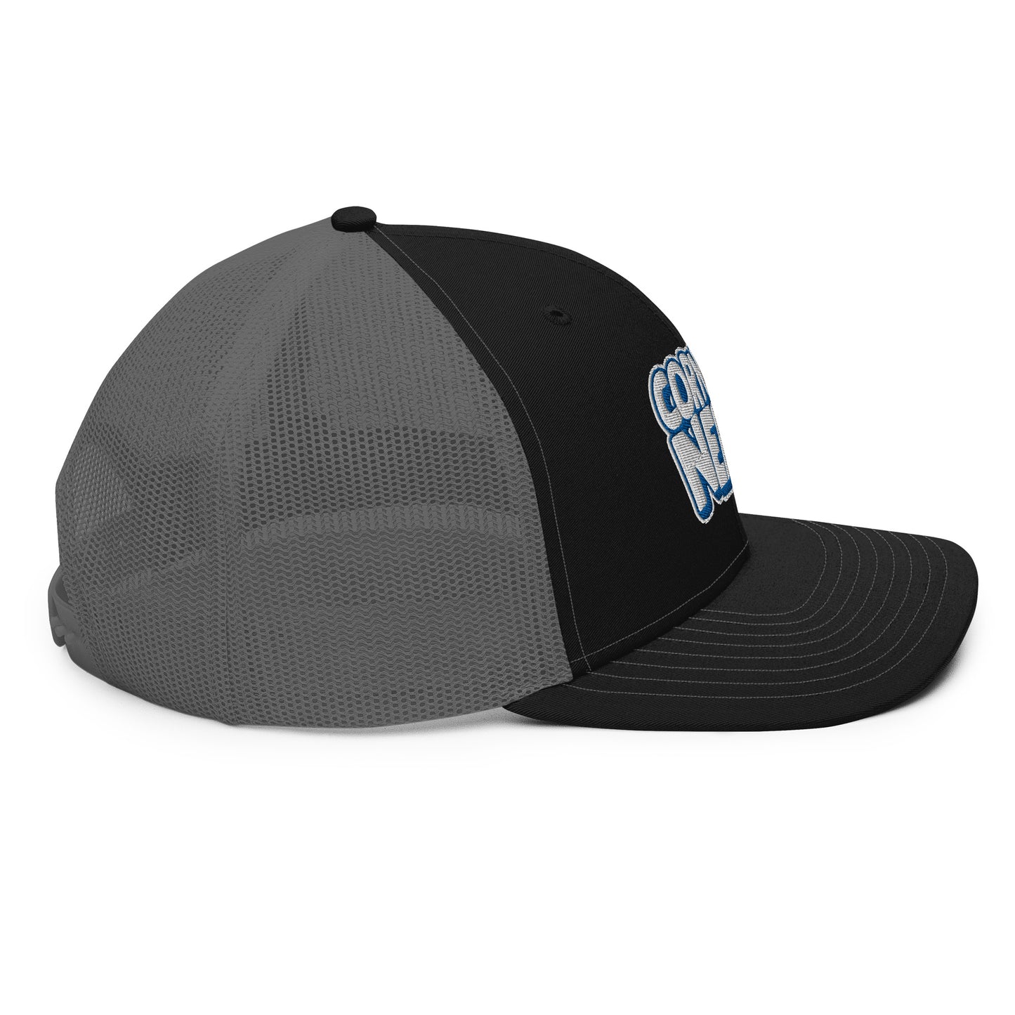 white/royal nerds logo Richardson 112 snapback Trucker hat