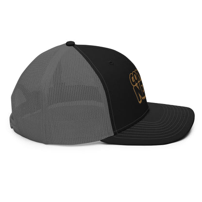 black/gold nerds logo Richardson 112 snapback Trucker hat