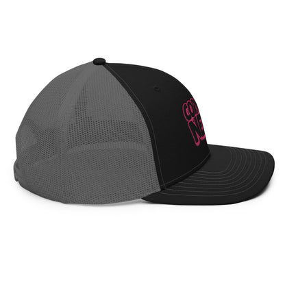 black/pink nerds logo Richardson 112 snapback Trucker hat