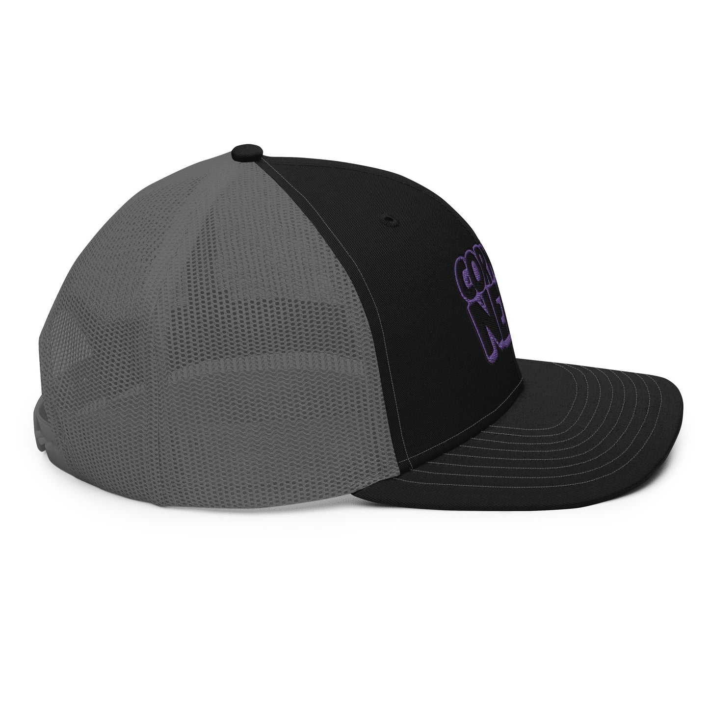 black/purple nerds logo Richardson 112 snapback Trucker hat