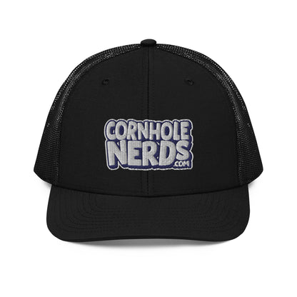 white/navy nerds logo Richardson 112 snapback Trucker hat