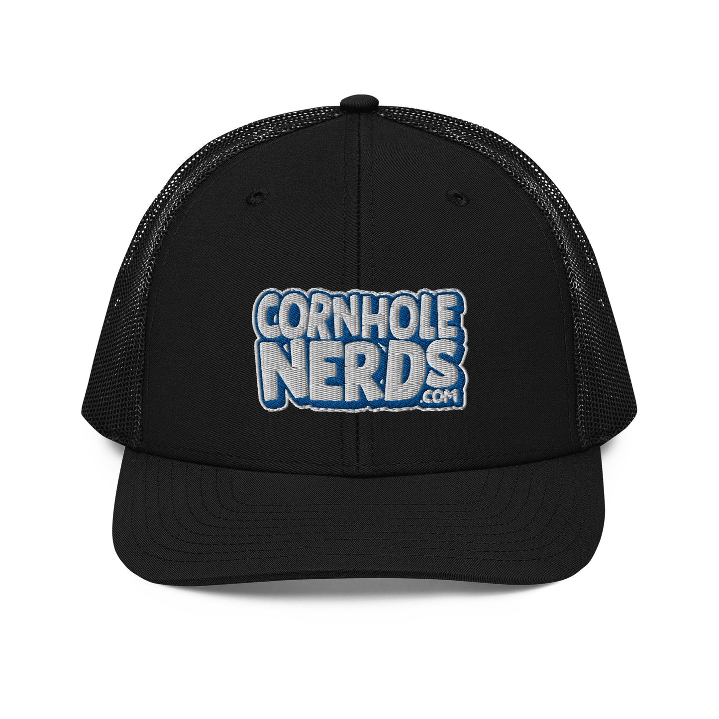 white/royal nerds logo Richardson 112 snapback Trucker hat