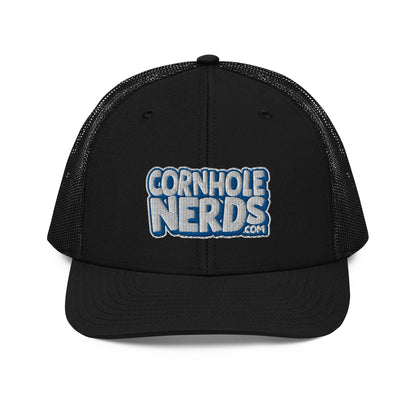 white/royal nerds logo Richardson 112 snapback Trucker hat