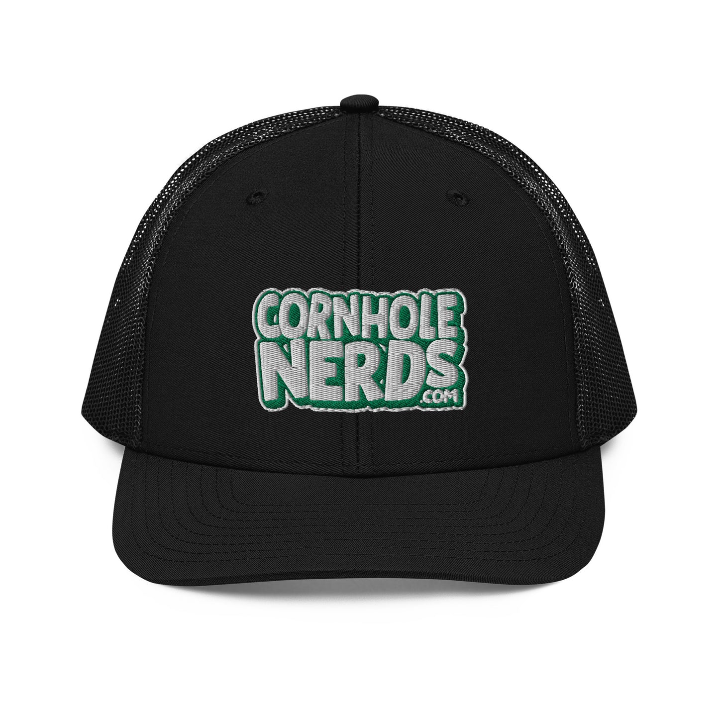 white/kelly green nerds logo Richardson 112 snapback Trucker hat