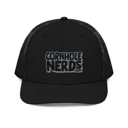 black/gray nerds logo Richardson 112 snapback Trucker hat