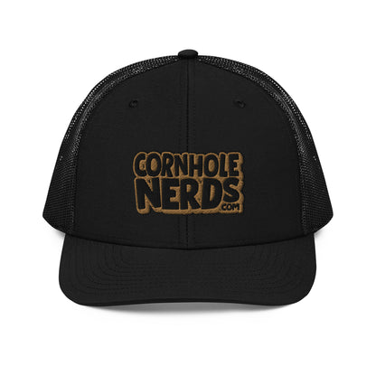 black/gold nerds logo Richardson 112 snapback Trucker hat