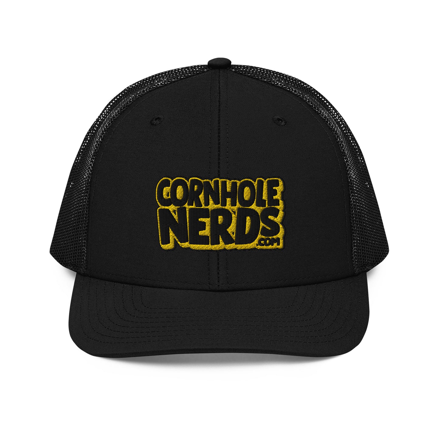 black/yellow nerds logo Richardson 112 snapback Trucker Cap