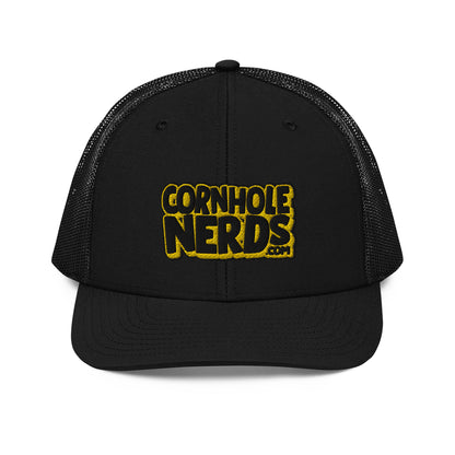 black/yellow nerds logo Richardson 112 snapback Trucker Cap