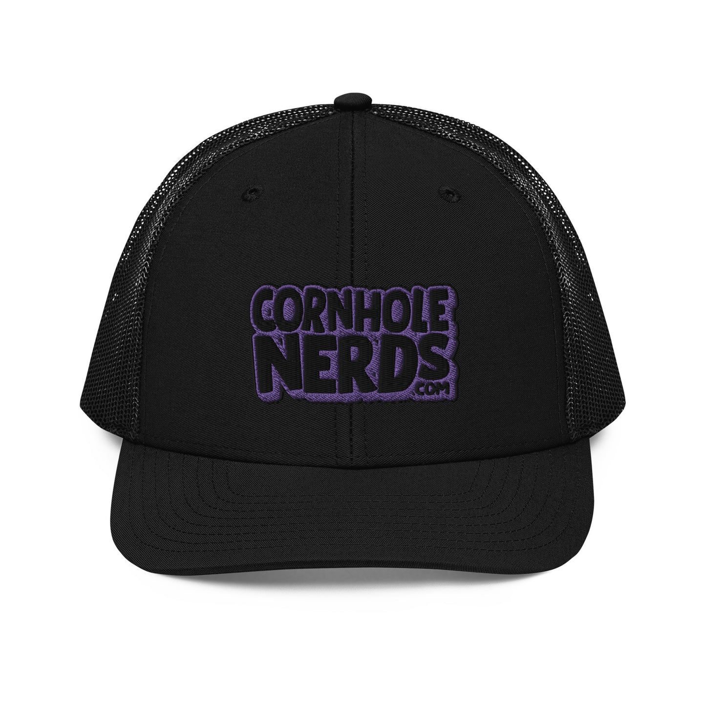 black/purple nerds logo Richardson 112 snapback Trucker hat