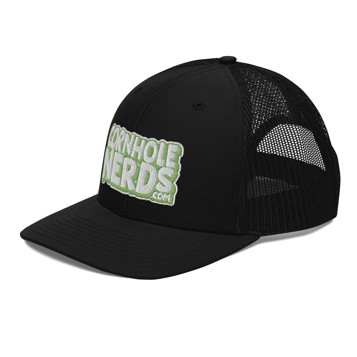 white/kiwi green nerds logo Richardson 112 snapback Trucker hat