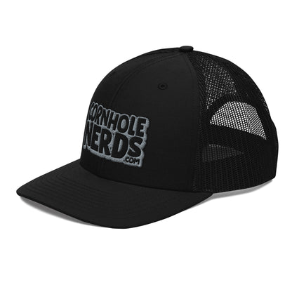 black/gray nerds logo Richardson 112 snapback Trucker hat