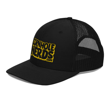 black/yellow nerds logo Richardson 112 snapback Trucker Cap