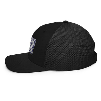 white/navy nerds logo Richardson 112 snapback Trucker hat