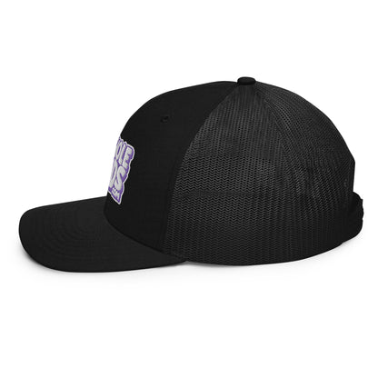 white/purple nerds logo Richardson 112 snapback Trucker hat