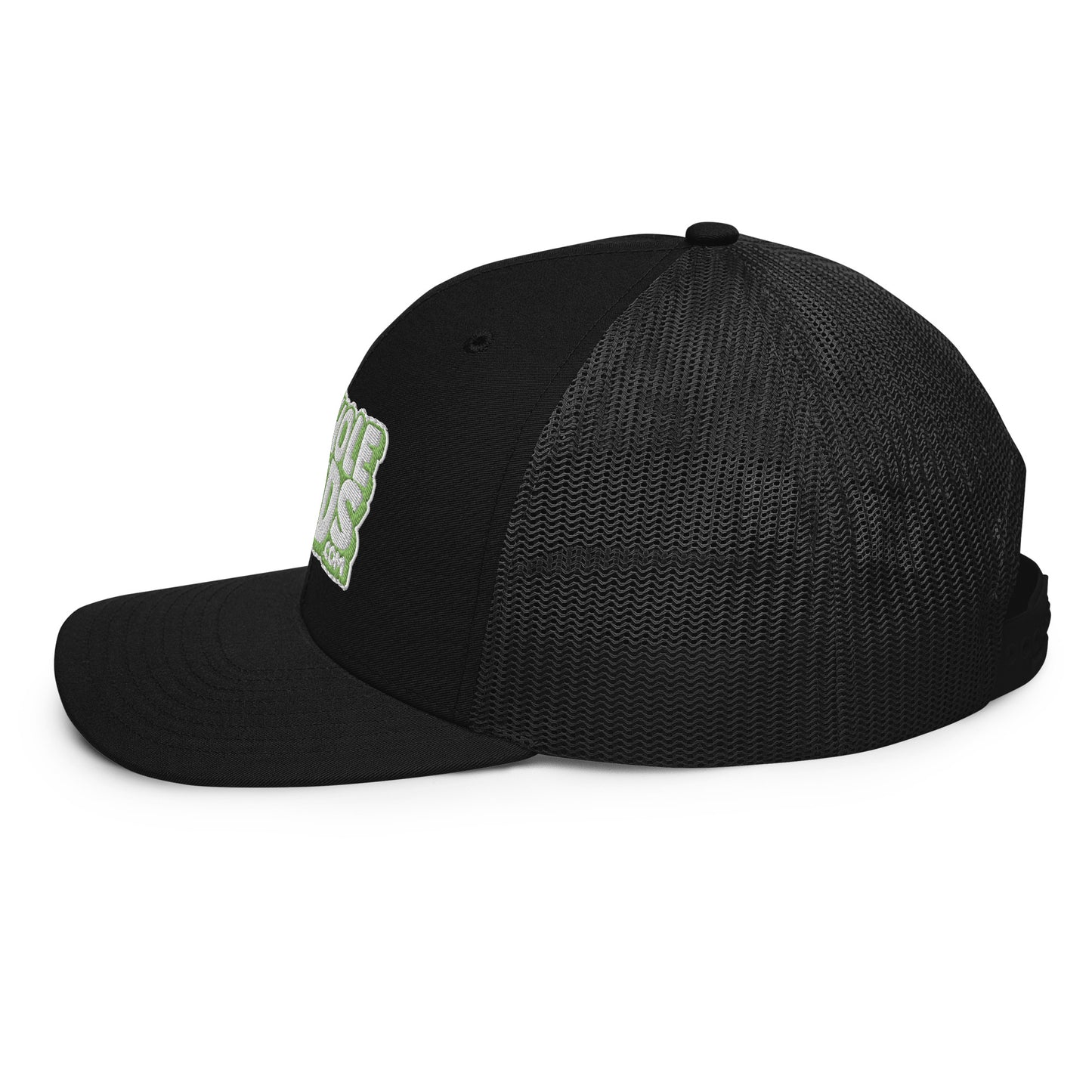 white/kiwi green nerds logo Richardson 112 snapback Trucker hat