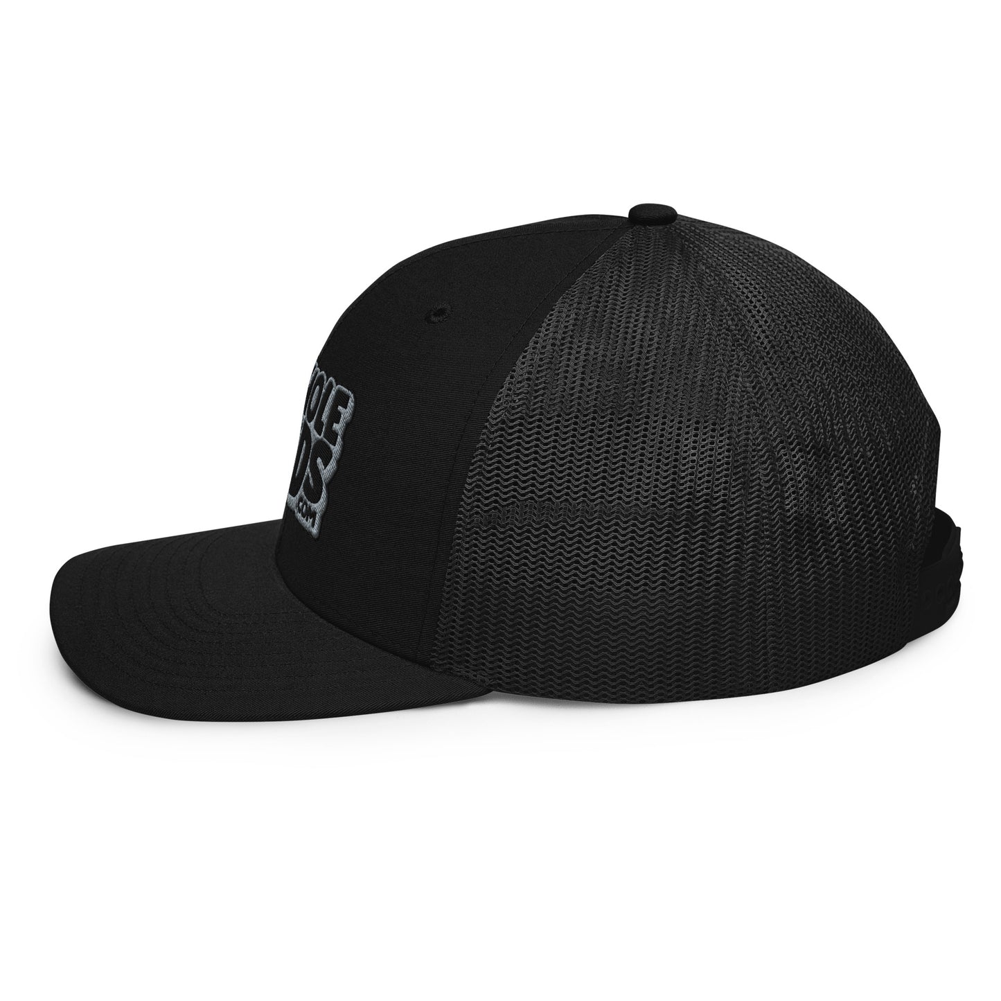 black/gray nerds logo Richardson 112 snapback Trucker hat