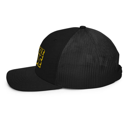 black/yellow nerds logo Richardson 112 snapback Trucker Cap