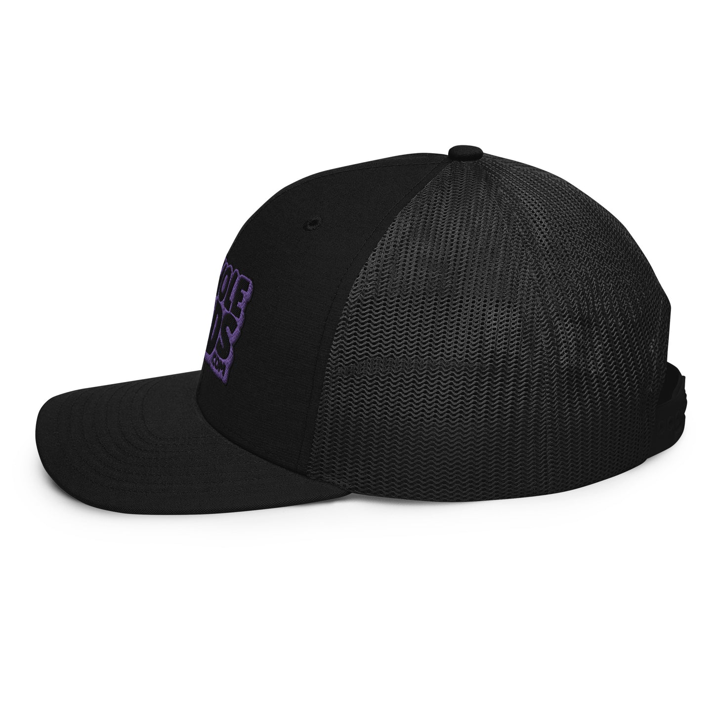 black/purple nerds logo Richardson 112 snapback Trucker hat