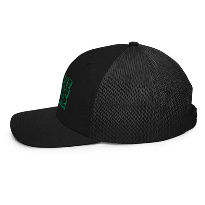 black/kelly green nerds logo Richardson 112 snapback Trucker hat