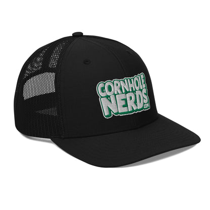 white/kelly green nerds logo Richardson 112 snapback Trucker hat